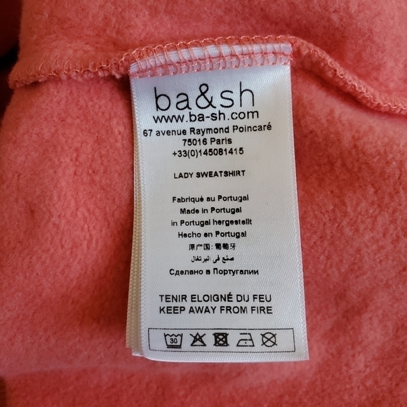 New BA&SH Tarah True Life Graphic Cotton Off White Sweatshirt Size 3/L/8 US NWT - Picture 14 of 16